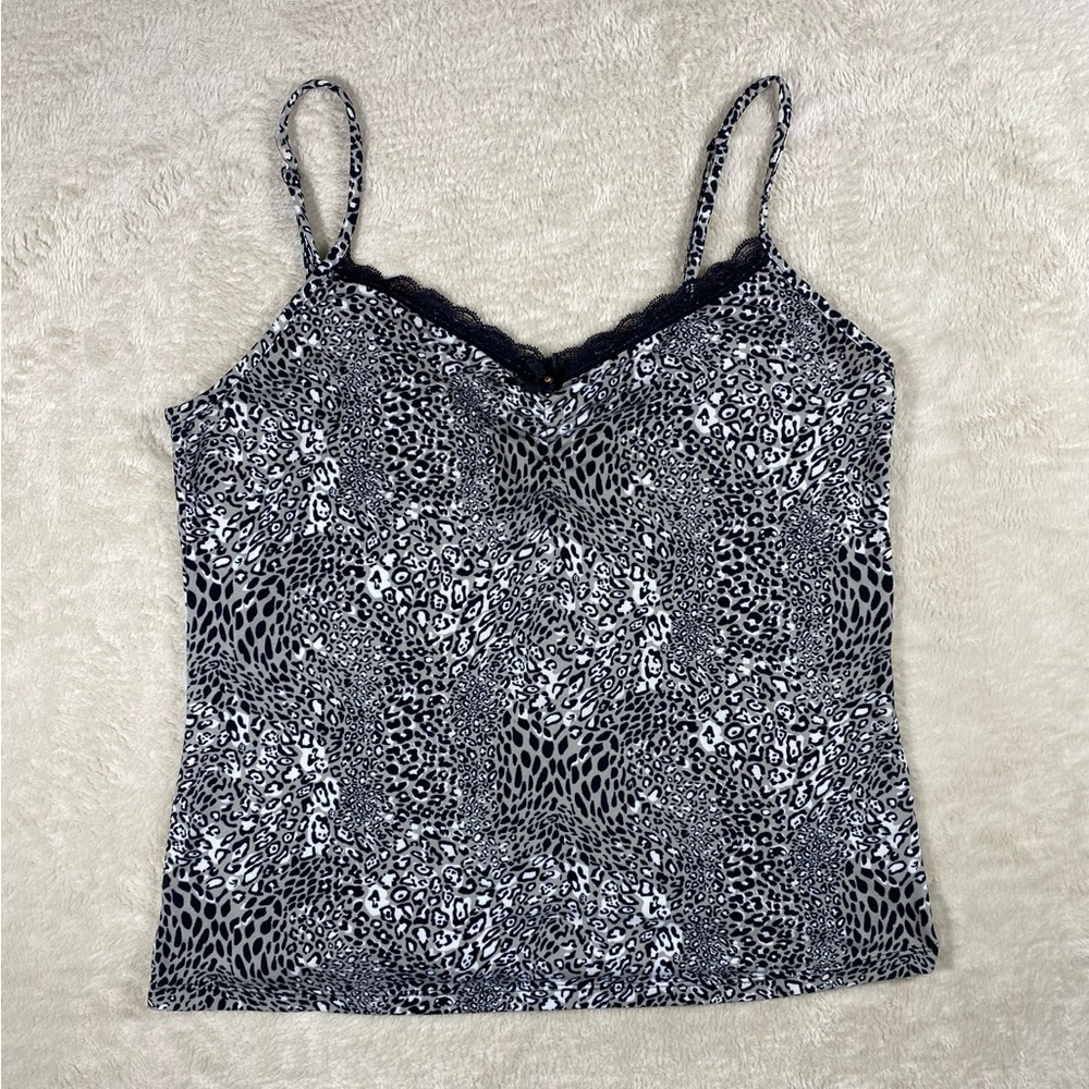 Y2k Leopard Print Top